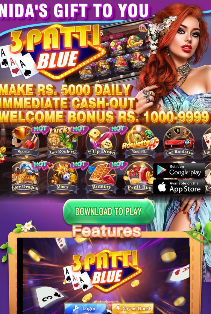 3 Patti Blue Sab Se Achi Teen Patti | Download APK Now